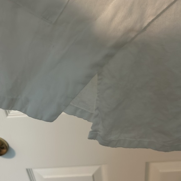 Sleeveless White linen top, size Large - Picture 3 of 4